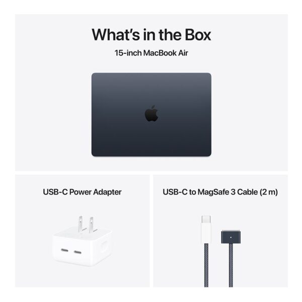 Apple MacBook Air 15" MW1M3LL/A (Early 2025) 15.3" Laptop Computer - Midnight - Image 9